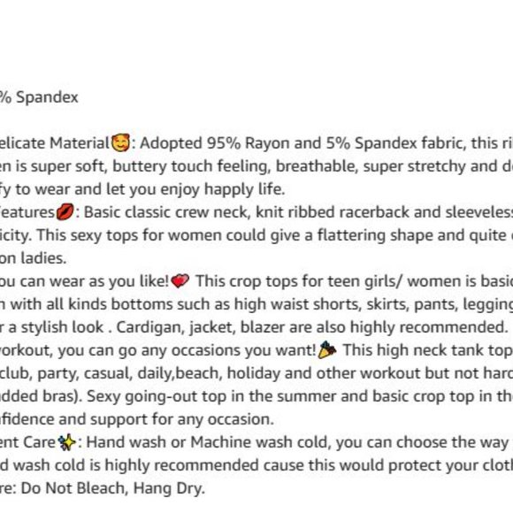 NEW 2pcs Ribbed Crop Sleeveless Tops - Size L - Picture 11 of 12